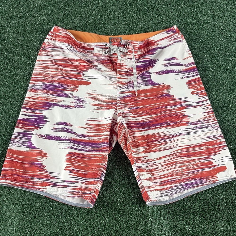 Tommy Bahama Men's Swim Trunks Board Shorts Size 40 Red